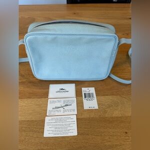Longchamp Sky Blue “Camera” Shoulder Bag Purse
